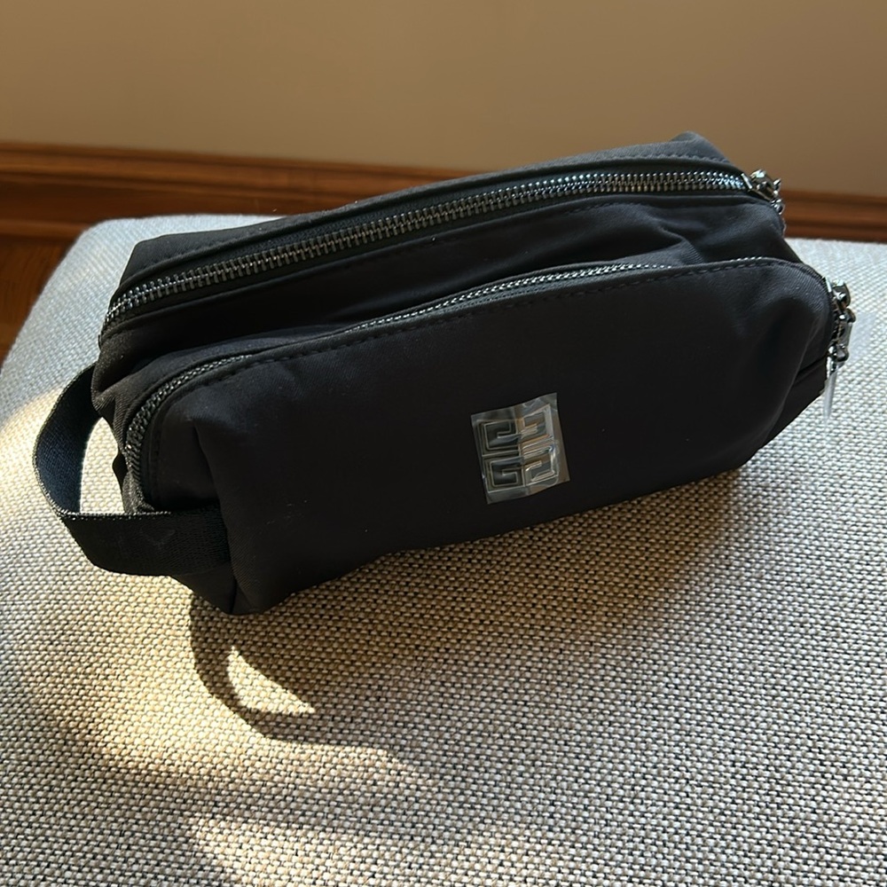 Givenchy Perfumes Zipped Black Pouch